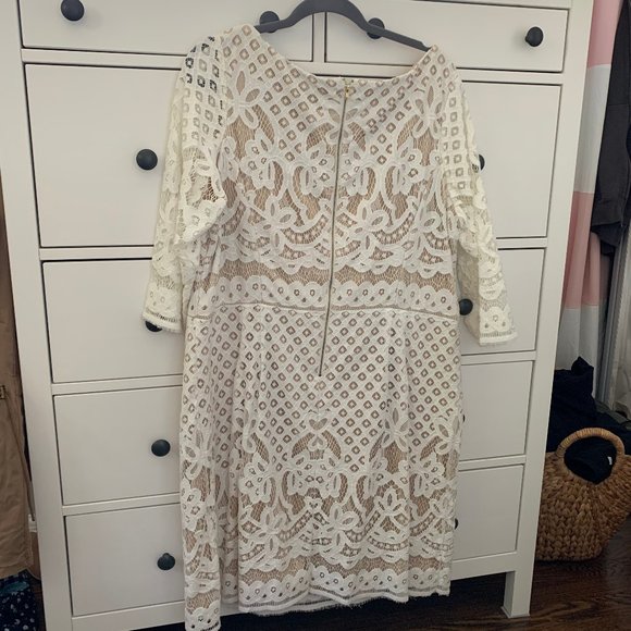 White Lace Sheath Dress *Worn Once* - Picture 2 of 4